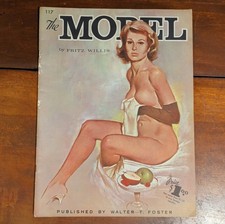 The Model by Fritz Willis 117 Vintage Complete Art Nude Drawing Book