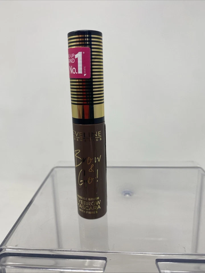 Eveline Eyebrow Mascara Precise Brush with Fibres Eyebrows Makeup Brow&Go Vegan - Image 3 of 4