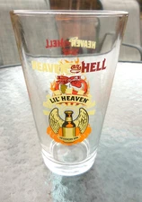 Heaven or Hell pint Beer Glass, Lil' Heaven Session IPA, Two Roads, CT.