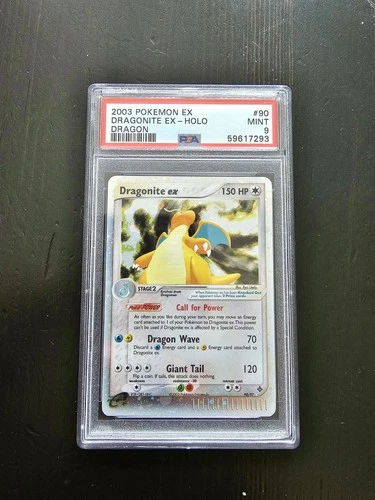 PSA 9 Dragonite ex #90 – EX Dragon (2003 Pokémon Card)