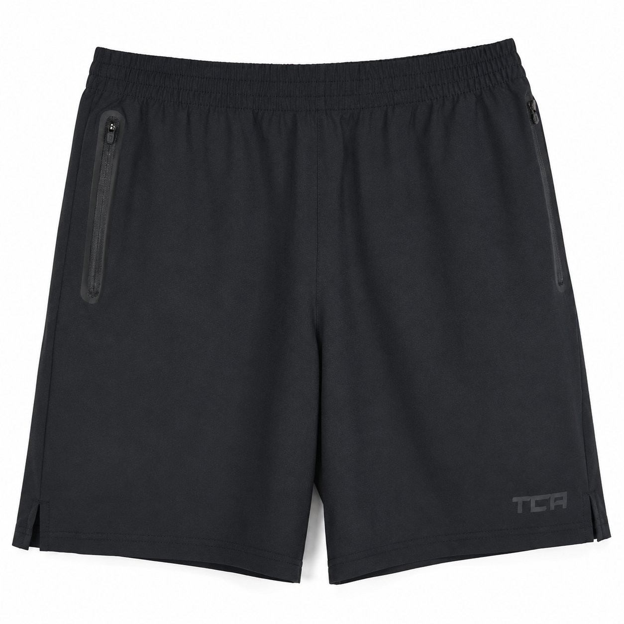 Mens Gym Running Training Lightweight Breathable Shorts with Zip Pocket TCA
