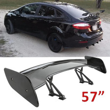 Glossy Black 57 Rear Spoiler Wing Truck Gt Style For Ford Fiesta 00-19