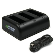 Wasabi Power Triple USB Battery Charger for DJI AB1 and DJI OSMO Action Camera