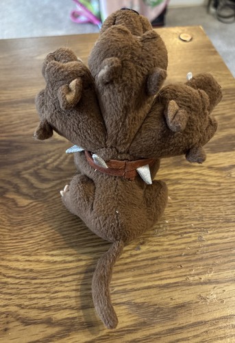 2001 Gund Harry Potter Plüschtier flauschig der 3-köpfige Hund, 5-1/2 Zoll groß - Bild 3 von 6