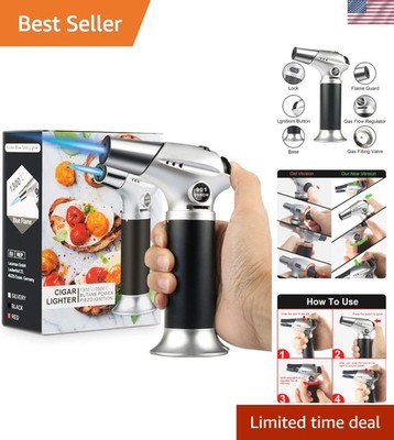 Professional Grade Blow Torch for Culinary Creations   Adjustable Flame Control