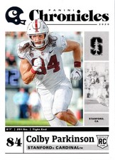 2020 Panini Chronicles Draft Picks Colby Parkinson #16 Rookie Los Angeles Rams 