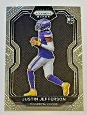 2020 Panini Chronicles Prizm Black Justin Jefferson #PB-9 Rookie Card RC. rookie card picture
