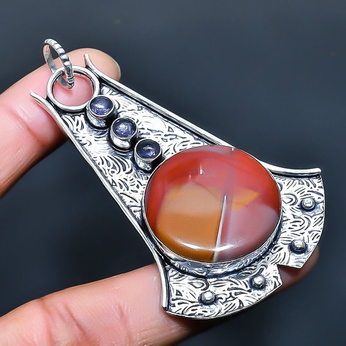 Eclectic Shop Uk Ltd Natural Amethyst Pendant Necklace - 925 Silver Plated, Hexagon Double Terminated Crystal