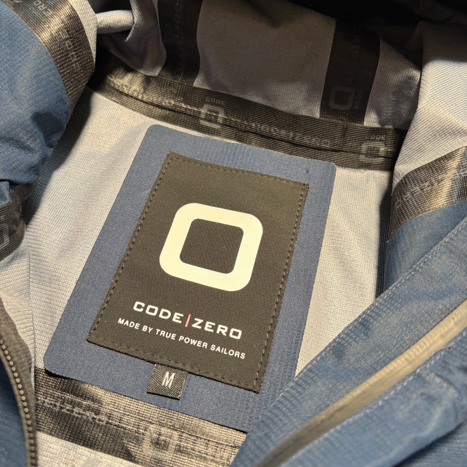 Code Zero Sailing Jacket Mens Medium Navy Hooded … - image 4