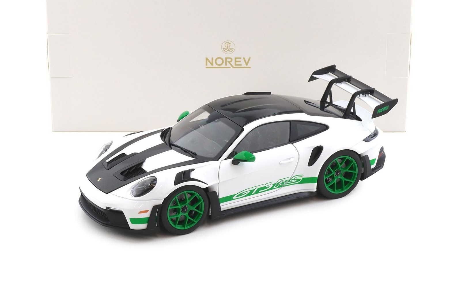 1:18 Norev Porsche 911 992 GT3 RS Weissach Package Tribute Carrera RS 187372