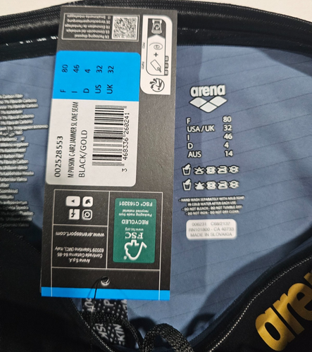 ARENA Powerskin Carbon Air2 Tuta Tecnica Sportiva Uomo Racing Jammer Taglia 32 Nera - Foto 4 di 12