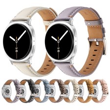 Bands for Samsung Galaxy Watch 8/8 Classic/7/FE/6/5/4 Soft Leather Strap