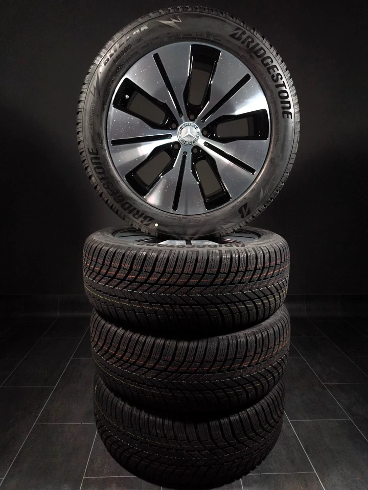 4 Winterräder 235/55R19 Mercedes EQC Klasse W293 19" Alufelgen NEUWERTIG - Bild 2 von 4