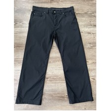 Prana Brion II Pants Mens Actual 36x28 Black Slim Fit