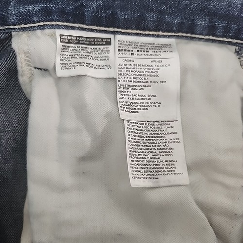Pantalone Levis 501 Carpenter Jeans Uomo 46x32 WPL423 Lavoro Made In Mexico Vedi Foto - Foto 13 di 14