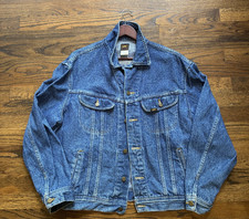 Vintage Lee 101-J Denim Jacket USA Made Mens Large Rider
