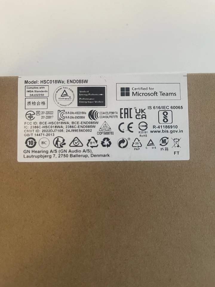 BRAND NEW Jabra Evolve 65 TE (Third Edition) WIRELESS HEADPHONES - Image 3 of 4