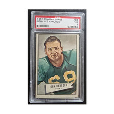 1952 bowman large #36 john lee Hancock. sp