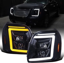 LED Switchback Sequential Proj. Headlights 07-14 GMC Yukon XL 1500/2500