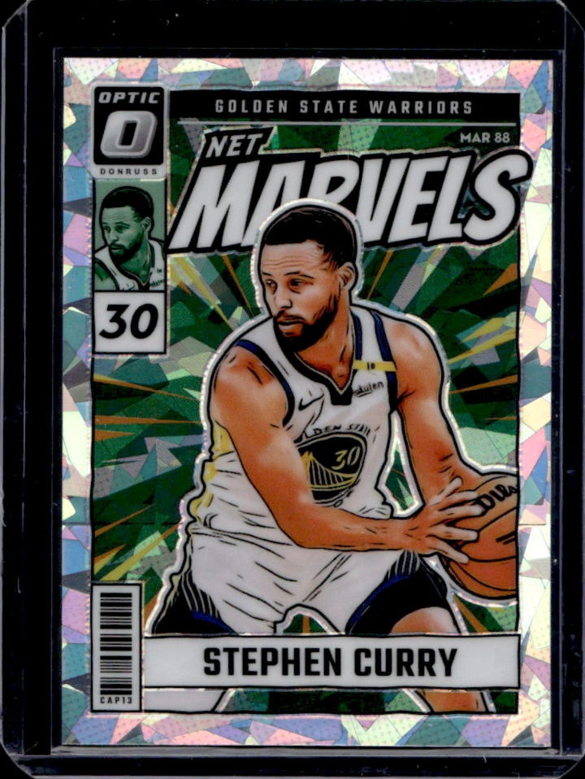 2024-25 Donruss Optic Stephen Curry Net Marvels Cracked Ice #/25 Warriors