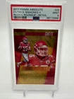 2017 Panini Absolute - Rookie Roundup Patrick Mahomes II #20 Retail (RC) PSA 9