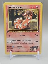 Brock's Vulpix #73/132 Gym Heroes 1st Edition Pokemon Card NEVER PLAYED on eBay