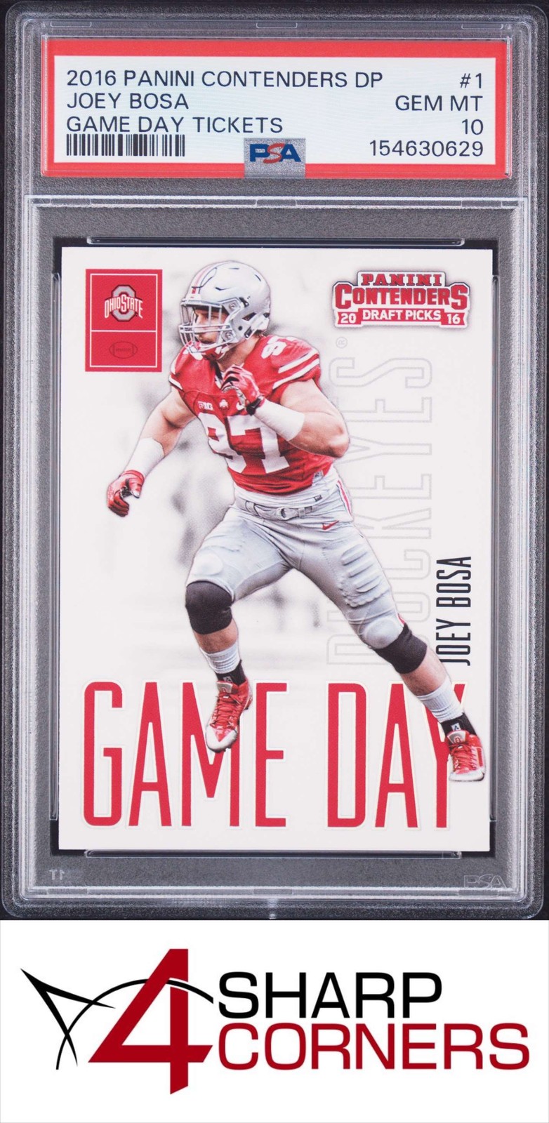 Joey Bosa Panini Contenders Draft Picks Game Day Tickets #1 Base