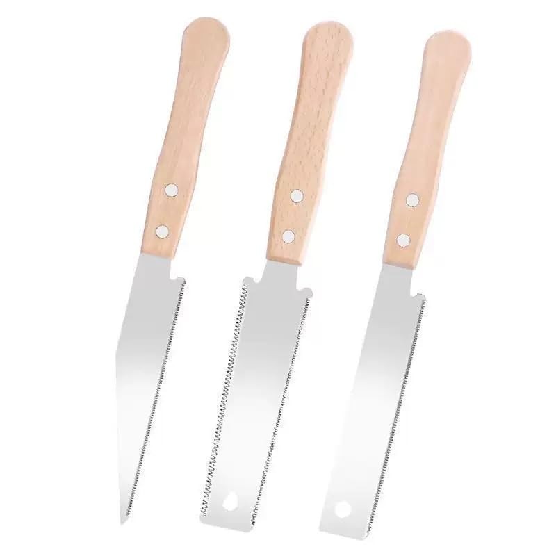 Hand Saw for Wood Cutting, 2-Piece Japanese Pull Saw with 6-