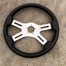 Factory Second 16 Chrome Dual Classic Polyurethane Chrome Steering Wheel