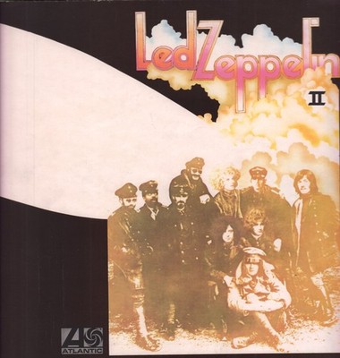 Led Zeppelin 2 LP vinyl UK Atlantic 1969 plum/orange label design in gatefold