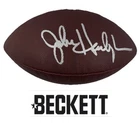 John Harbaugh Signed Autograph Football New York Giants NFL Beckett Authentic