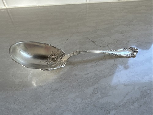 1847 Rogers BERKSHIRE Silverplate Large Casserole Vegetable Serving Spoon 9" - Picture 17 of 17