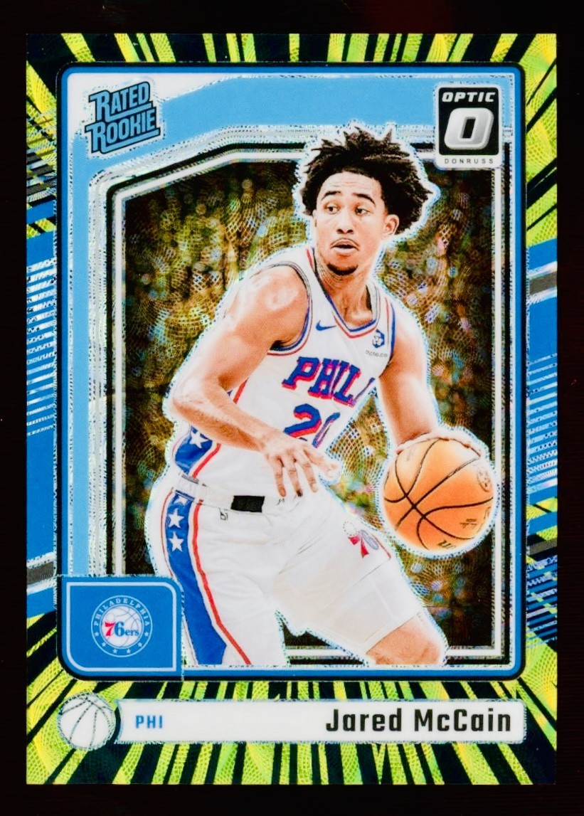 2024-25 Donruss Optic - Jared McCain No. 270 RATED ROOKIE ELECTRICITY PRIZM /75