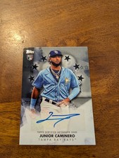 2024 Topps Update Junior Caminero Baseball Stars Autographs Black #/199