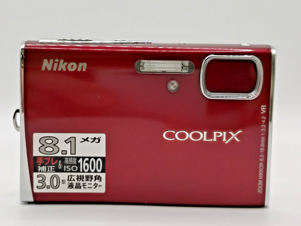 NEAR MINT] Nikon Coolpix S51 Red Digital Camera 8.1MP from Japan