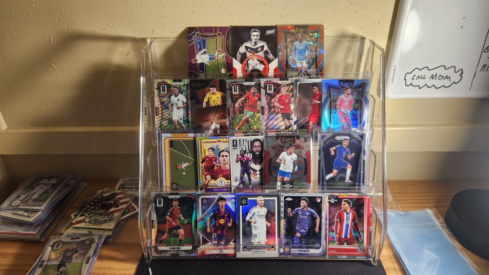 Topps/Donruss/Prizm 50+ card Soccer Lot, includes silvers, numbers, top rookies view 2