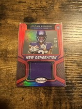 2023 New Generation Jerseys Jordan Addison #NGJM-33 Mirror Red /199 (MEM, RC)
