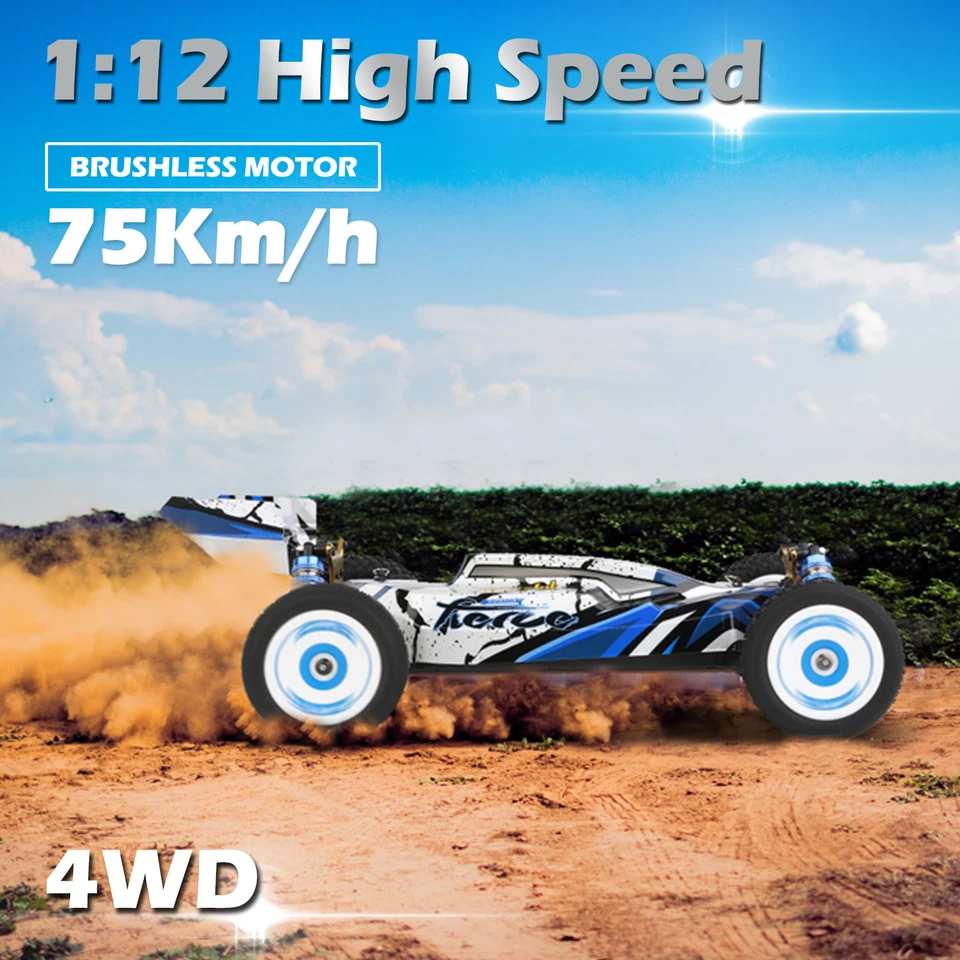 WLtoys 124017V2 1:12 Brushless RC Car,Max75KM/H Fast Off-Road RC Truck Buggy Car - Image 3 of 4