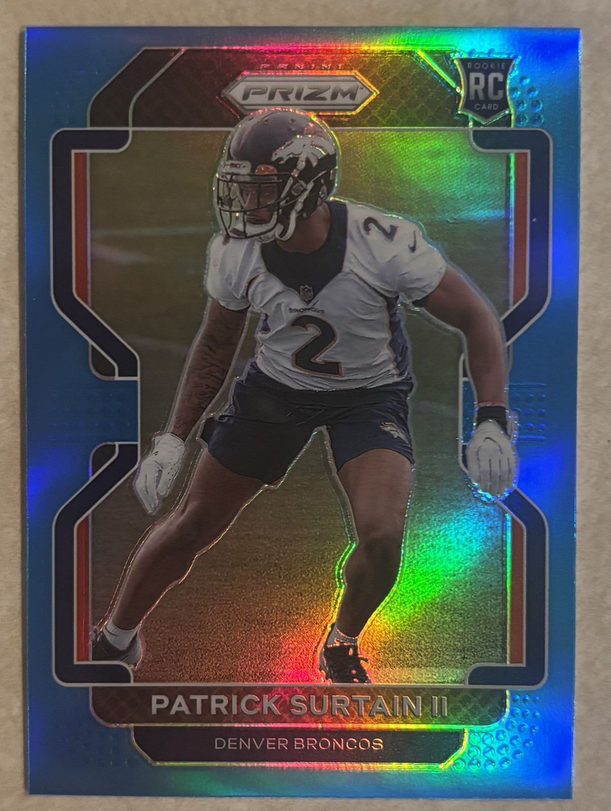 2021 Panini Prizm Rookie Light Blue Prizm Patrick Surtain II #374 Rookie RC