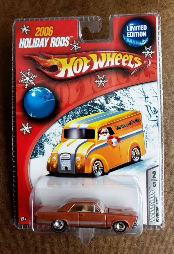 Hot Wheels '65 Pontiac GTO Bronze 2/5 2006 Holiday Rods 1:64 Redline Real Riders Foto 2 de 4