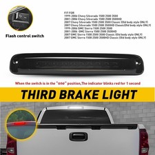 For 1999-2006 Chevy Silverado Sierra Gmc Third Brake Lamp Light Cargo Bar Strobe