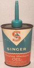 Vintage Over Top Singer Sewing Machine Oil 3 oz. Handy Oiler - Empty — photo 3