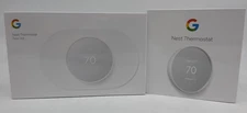 Google Nest G4CVZ Programmable Wi-Fi Thermostat - Fog Gray  w/ bonus trim kit