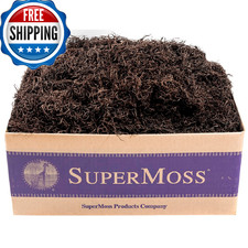 SuperMoss 27016 Preserved Spanish Moss, Coffee, 3lbs for Floral  Garden