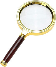 Magnifying Glass 6X Magnification Magnifier Handheld Magnifier for Science, Read