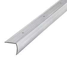 Zoro Select 2Rrw3 Stair Edging Aluminum Silver, 36 In W X 1/16 In Thick, 2Rrw3