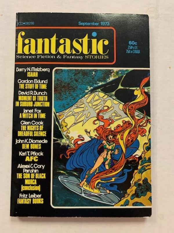 Fantastic, Sept 1973, science fi pulp digest, Leiber, Eklund, Malzberg,