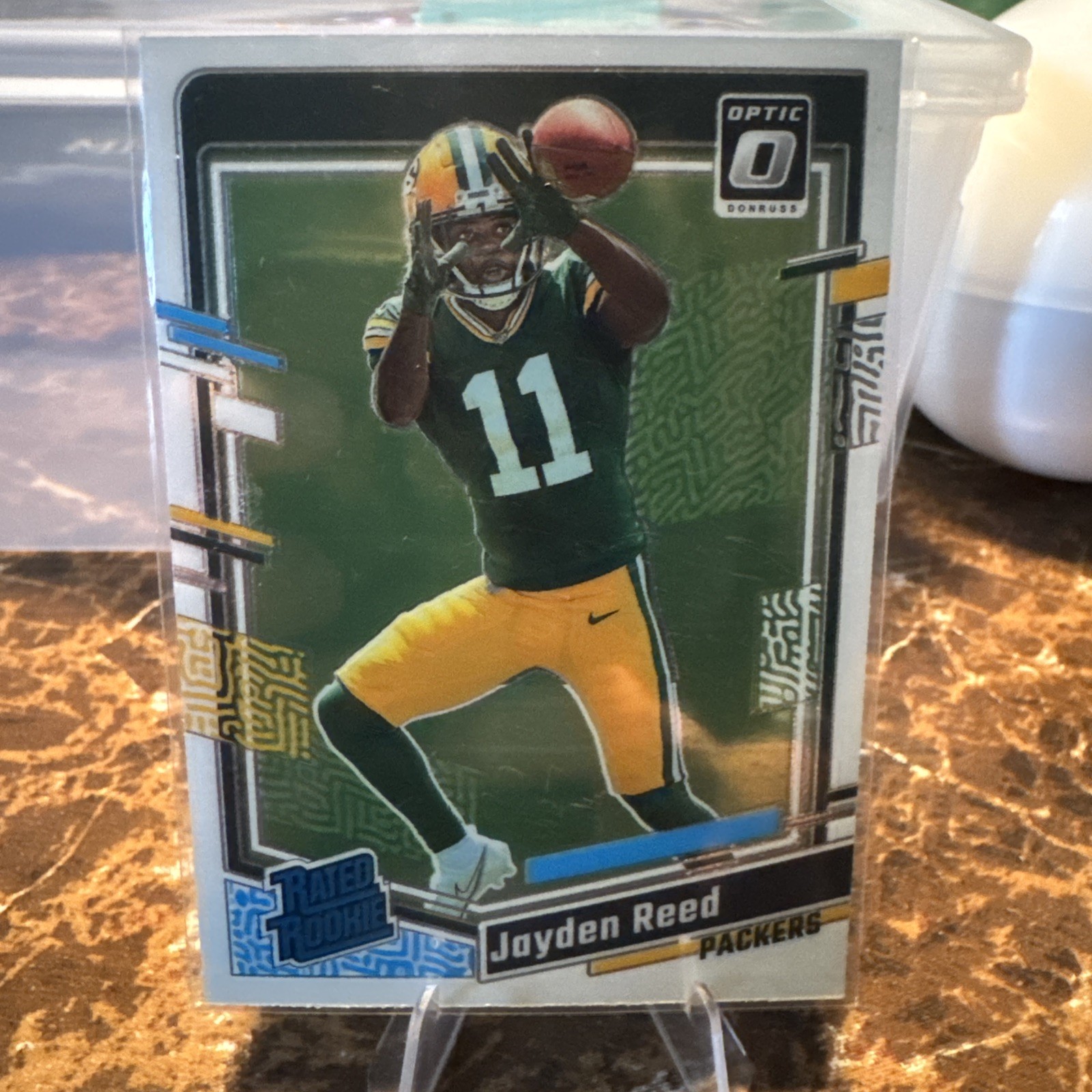 2023 Panini Donruss Optic - Rated Rookie Jayden Reed #239 Holo Prizm (RC)