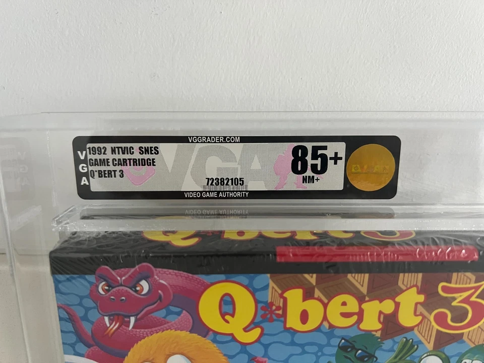 Q*Bert 3 (SNES, Super NES) VGA 85+ New Sealed Graded WATA CGC PSA 1st Print! - Image 3 of 3