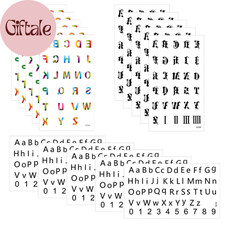 15 Sheet Temporary Tattoos Letters, Small Fake Finger Tattoos Alphabet Letters S
